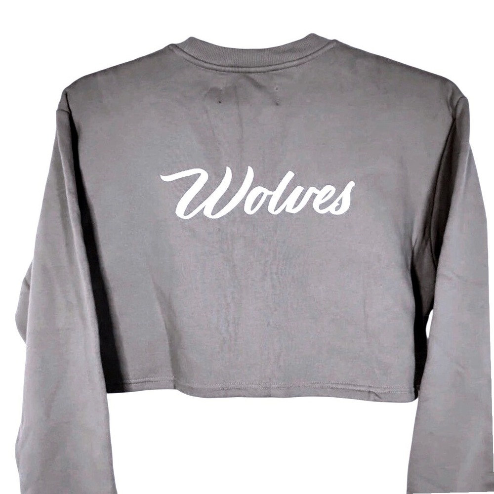 Darc Sport SHE Cursive‎ Crop Crewneck Stone Gray Limited Edition 111/500 Small